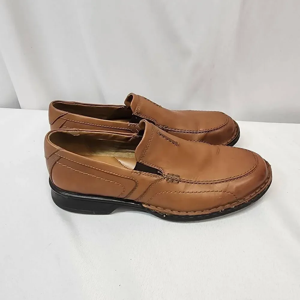Clarks Northam Racer Slip On Leather Loafer Cognac Men's 11 Casual Ortholite